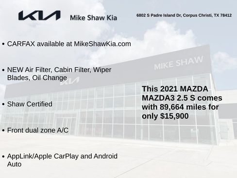 Used 2021 MAZDA MAZDA3 s FWD image 3