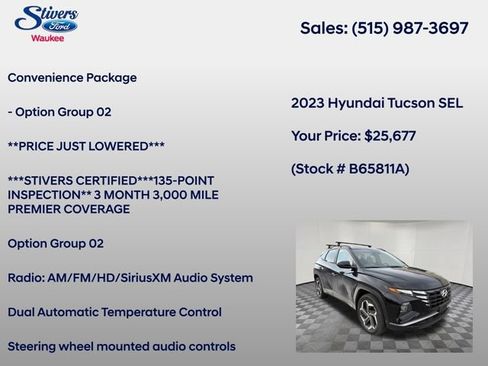 Used 2023 Hyundai Tucson SEL w/ Convenience Package AWD/4WD image 8