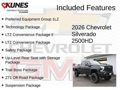 New 2026 Chevrolet Silverado 2500 LTZ w/ Trail Boss Package