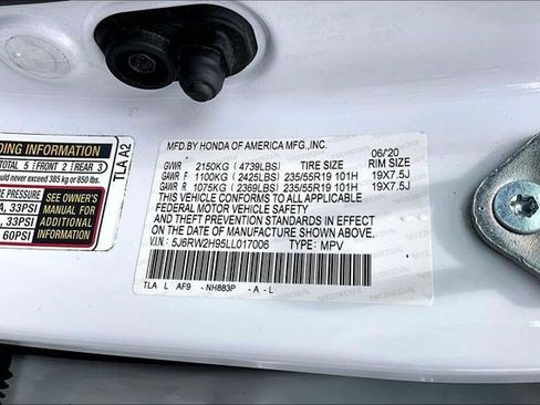 Certified 2020 Honda CR-V Touring image 18
