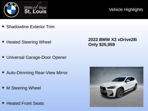 Used 2022 BMW X2 xDrive28i w/ M Sport X Package AWD/4WD image 31