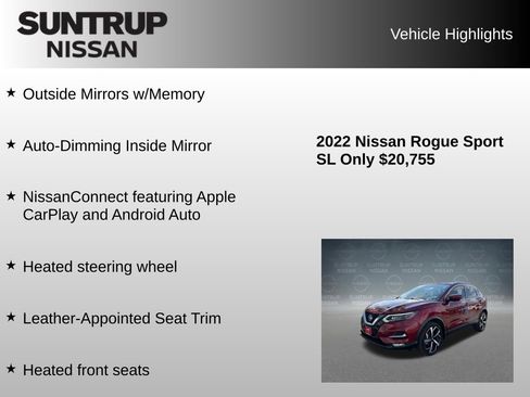 Used 2022 Nissan Rogue Sport SL w/ Premium Package FWD image 23