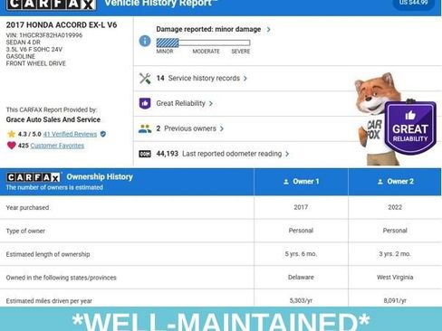 Used 2017 Honda Accord EX-L image 4