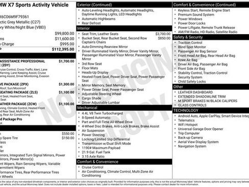 Used 2021 BMW X7 M50i image 7