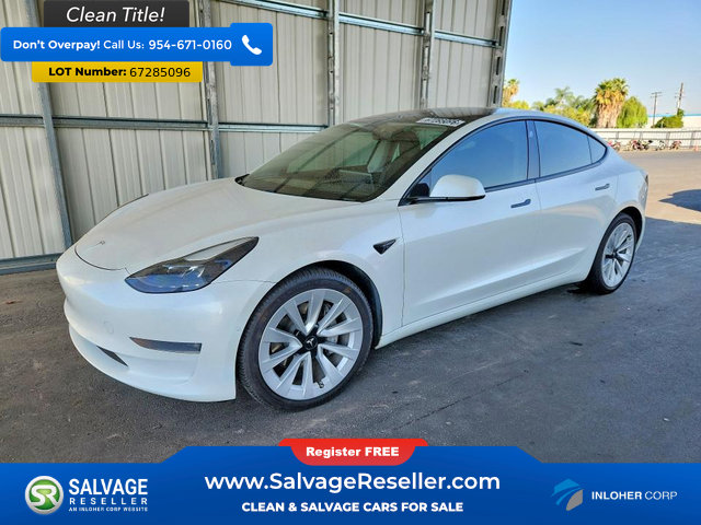Used 2021 Tesla Model 3 Long Range AWD/4WD image 1