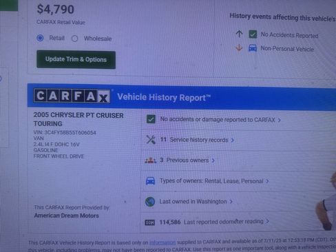 Used 2005 Chrysler PT Cruiser Touring image 11