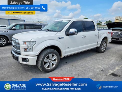 Used 2015 Ford F150 Platinum w/ Equipment Group 701A Luxury AWD/4WD image 1