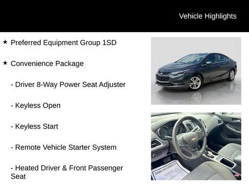 Used 2018 Chevrolet Cruze LT w/ Convenience Package FWD image 5