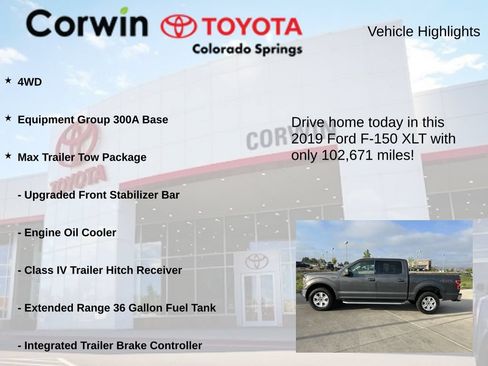 Used 2019 Ford F150 XLT w/ Max Trailer Tow Package AWD/4WD image 7