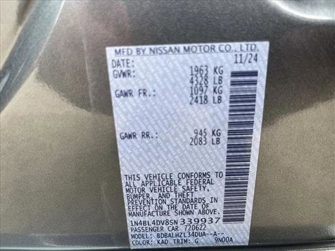 Used 2025 Nissan Altima 2.5 SV FWD image 27