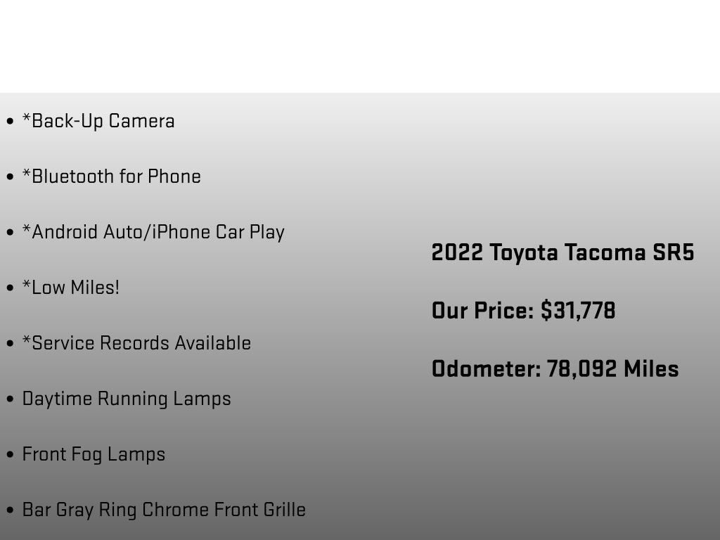 Used 2022 Toyota Tacoma SR5 AWD/4WD image 12