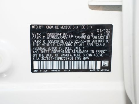 Certified 2023 Honda HR-V Sport image 36