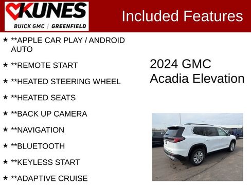 Used 2024 GMC Acadia Elevation image 2