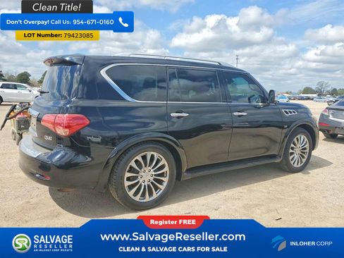Used 2016 INFINITI QX80 4WD w/ Deluxe Technology Package image 3