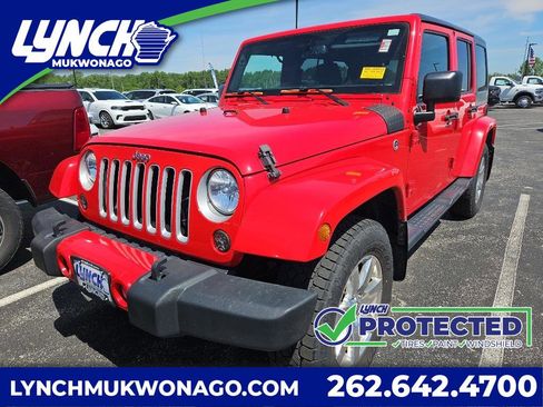 Used 2017 Jeep Wrangler Unlimited Sahara w/ Max Tow Package AWD/4WD image 1