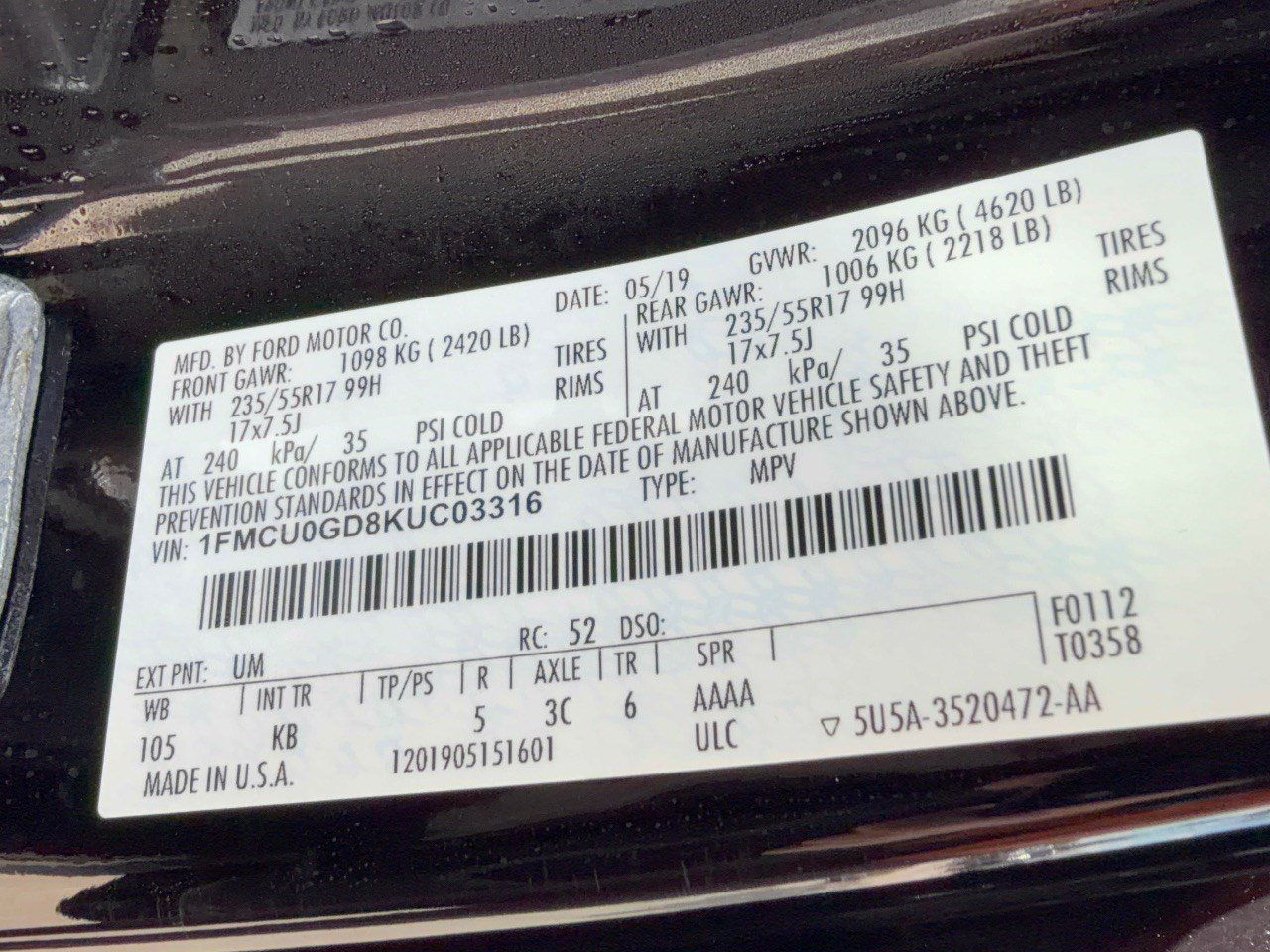 Used 2019 Ford Escape SE FWD image 32