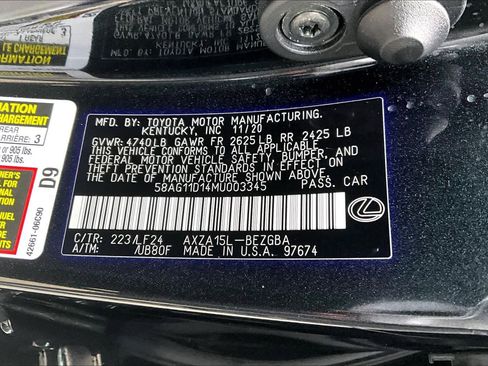 Used 2021 Lexus ES 250 F Sport w/ Accessory Package 2 image 34