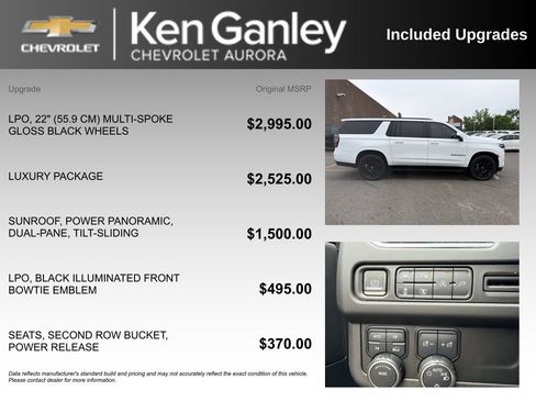 Used 2022 Chevrolet Suburban RST w/ Luxury Package AWD/4WD image 6