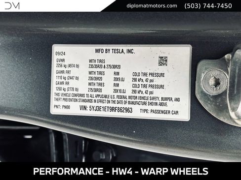 Used 2024 Tesla Model 3 Performance AWD/4WD image 42