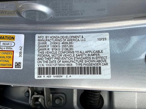 Certified 2024 Honda Accord Sport image 19