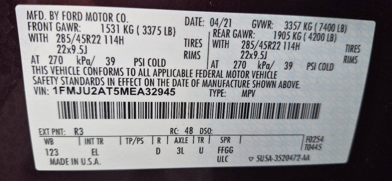 Used 2021 Ford Expedition Limited AWD/4WD image 12