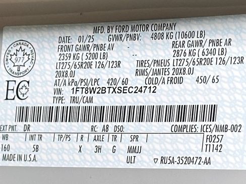 Certified 2025 Ford F250 Lariat w/ Lariat Ultimate Package AWD/4WD image 61