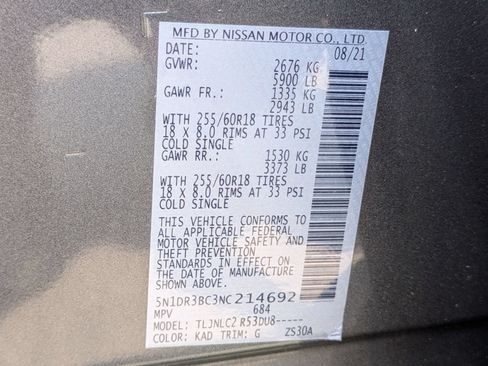 Used 2022 Nissan Pathfinder SV AWD/4WD image 40