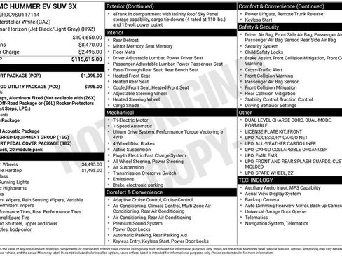 Used 2025 GMC Hummer EV 3X w/ LPO, Sport Package AWD/4WD image 6