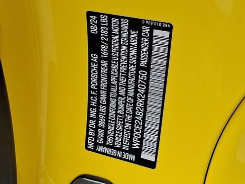 Certified 2024 Porsche 718 Boxster Spyder RS w/ Weissach Package image 27