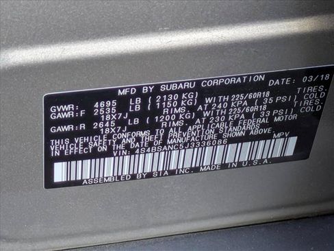 Used 2018 Subaru Outback 2.5i Limited AWD/4WD image 15