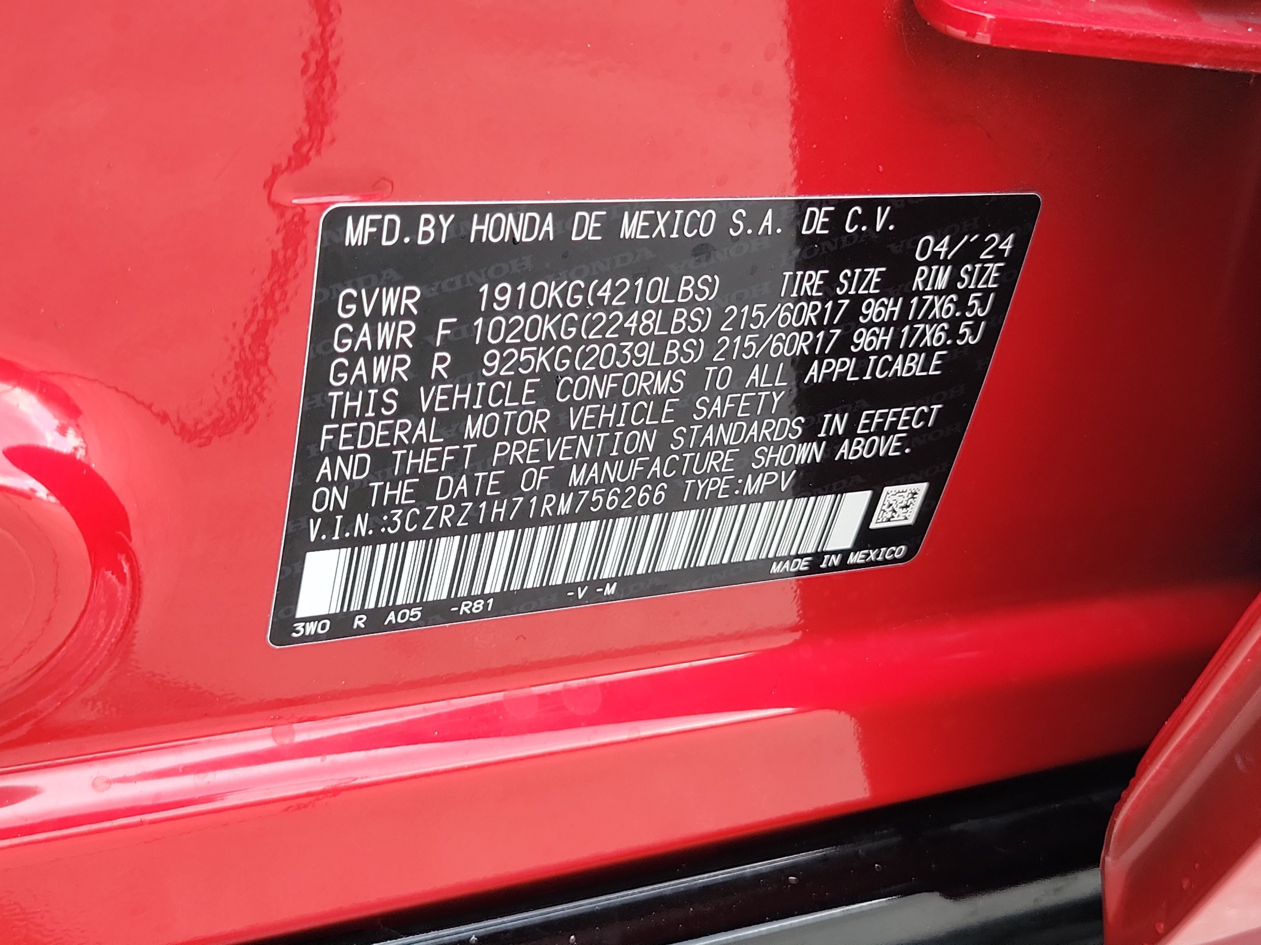 Used 2024 Honda HR-V EX-L image 30