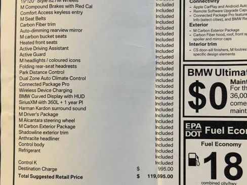 Used 2024 BMW M3 CS w/ M Driver's Package AWD/4WD image 39