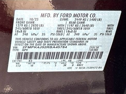 Certified 2024 Ford Edge SEL w/ Convenience Package AWD/4WD image 39