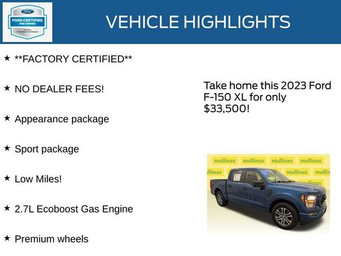 Certified 2023 Ford F150 XL w/ STX Appearance Package image 12