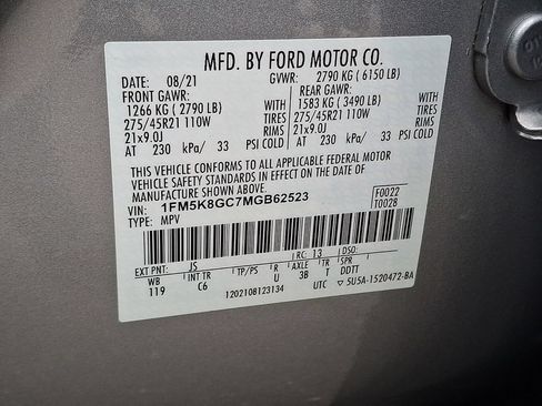 Used 2021 Ford Explorer ST w/ Equipment Group 401A AWD/4WD image 29