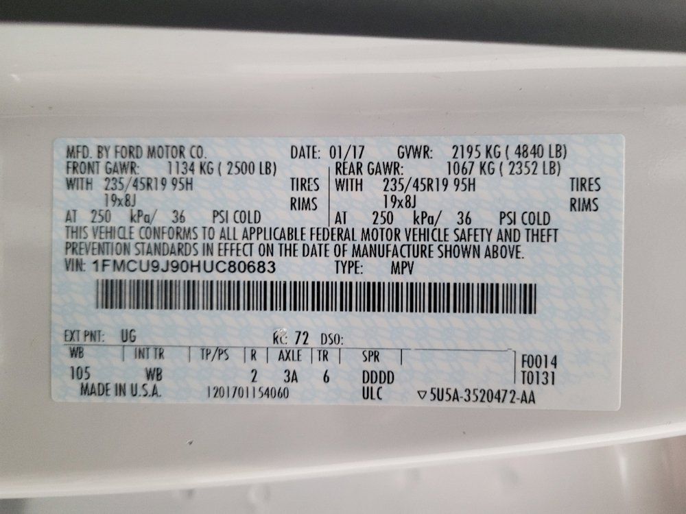 Used 2017 Ford Escape Titanium AWD/4WD image 33