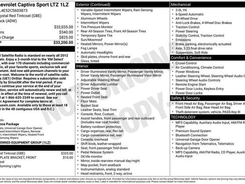 Used 2012 Chevrolet Captiva Sport LTZ AWD/4WD image 7