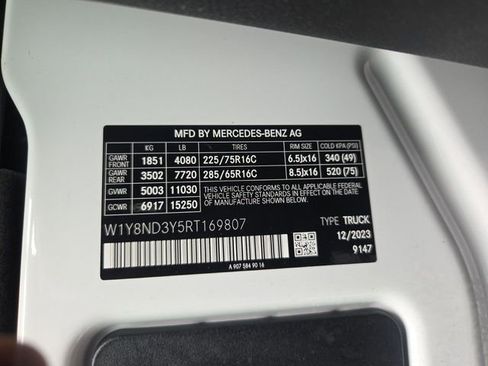 Used 2024 Mercedes-Benz Sprinter 3500 image 8