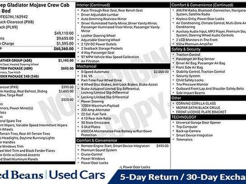 Used 2022 Jeep Gladiator Mojave w/ Cold Weather Group image 38