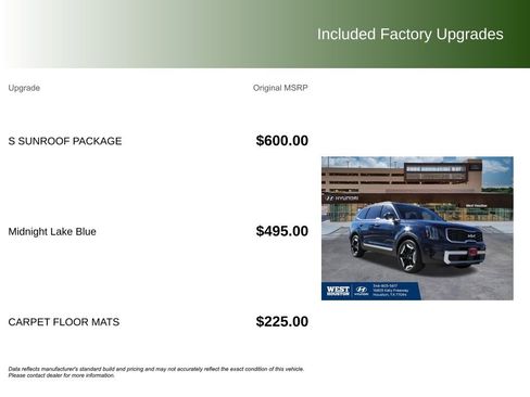 Used 2024 Kia Telluride S w/ S Sunroof Package FWD image 9