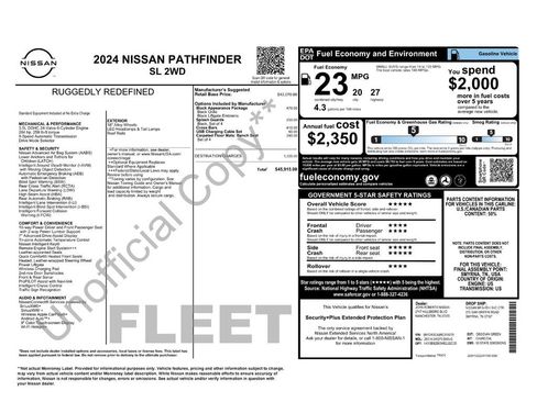 Used 2024 Nissan Pathfinder SL w/ Black Appearance Package image 5