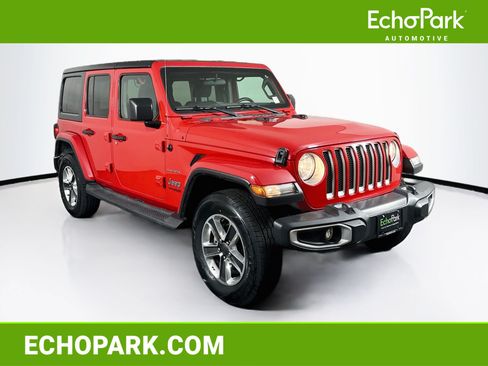 Used 2021 Jeep Wrangler Unlimited Sahara AWD/4WD image 1
