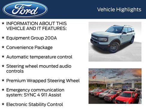 New 2025 Ford Bronco Sport Big Bend w/ Convenience Package AWD/4WD image 4