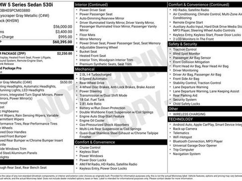 Used 2023 BMW 530i w/ Premium Package image 5