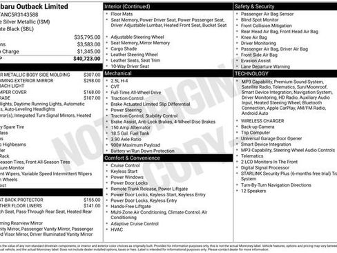 Certified 2024 Subaru Outback Limited AWD/4WD image 29