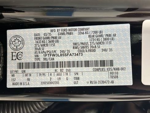 Used 2025 Ford F150 XLT w/ Equipment Group 302A MID AWD/4WD image 27