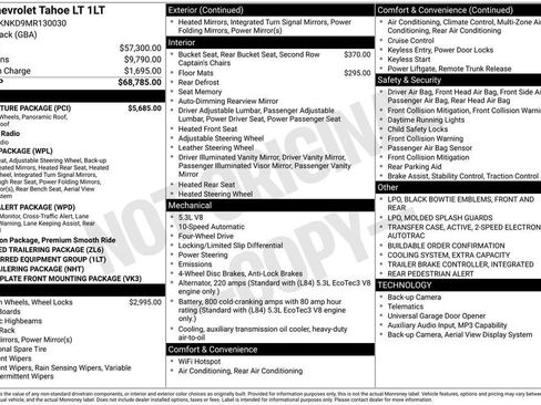 Used 2021 Chevrolet Tahoe LT w/ LT Signature Package AWD/4WD image 11