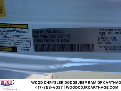 New 2026 Jeep Gladiator Rubicon w/ Steel Power Dome Hood Package AWD/4WD image 22