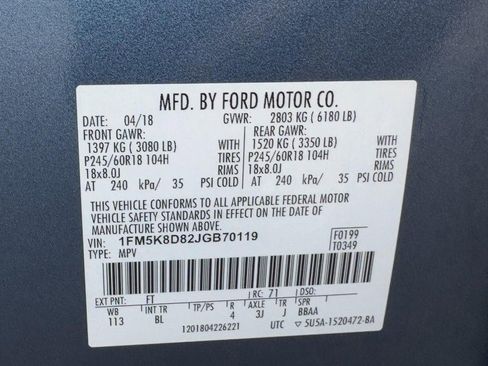 Used 2018 Ford Explorer XLT w/ Equipment Group 202A image 26