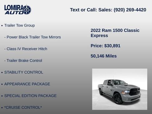 Used 2022 RAM 1500 Express w/ Ceramic Grey Express Package AWD/4WD image 14